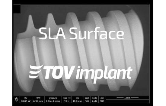 Traitement de Surface SLA: Une Solution d'Excellence par TOV Implant